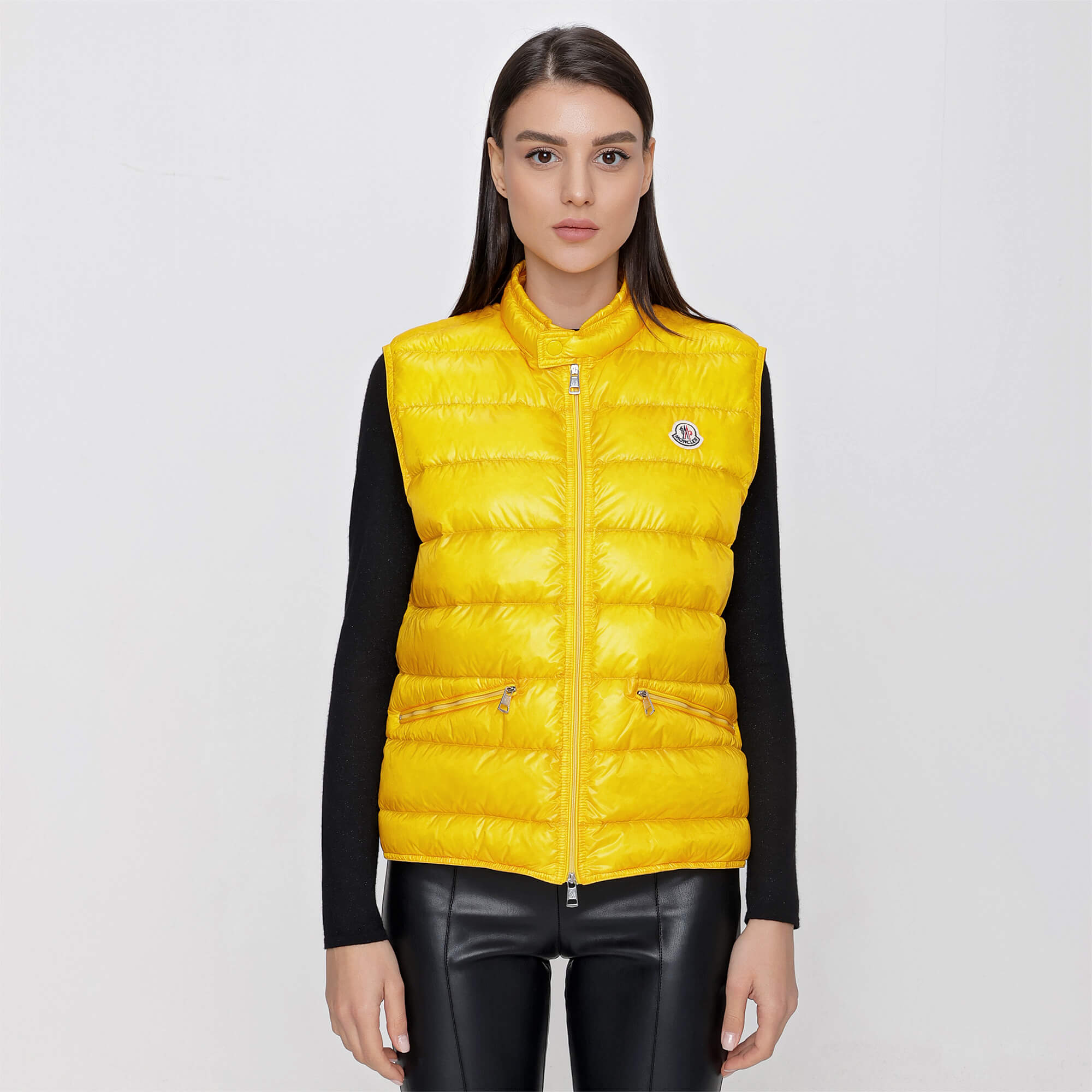 Moncler vest yellow hotsell